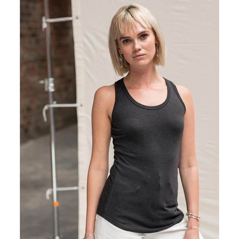Women's triblend vest - Heather Black XS